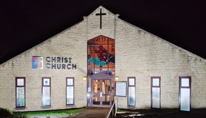new sign at night
